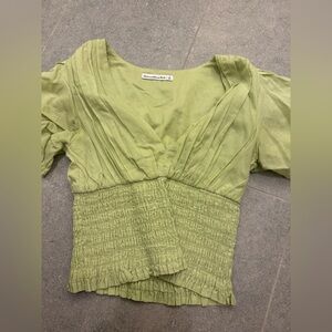 Abercrombie & Fitch Light Green Women's Blouse
